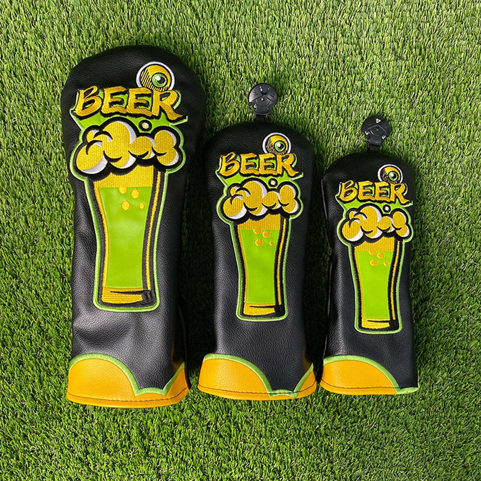 Beer & Wine Grab - Penutup Pelindung Kepala Klub Golf Kulit