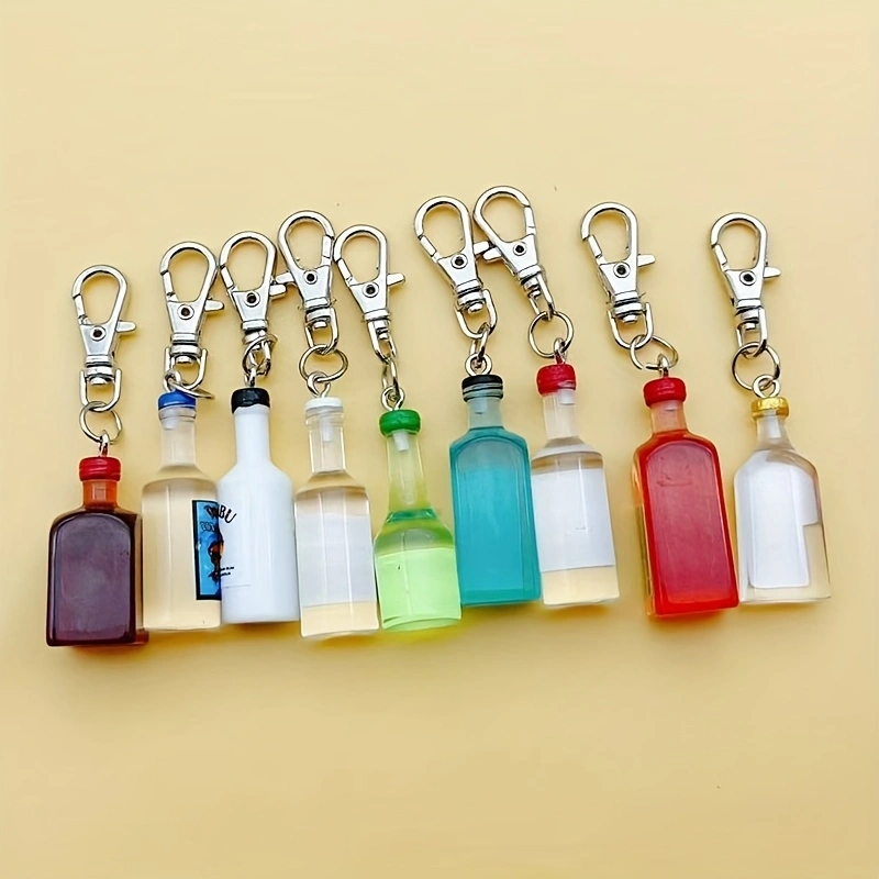 Beer & Wine Grab - 9pcs Gantungan Kunci Botol Bir Resin