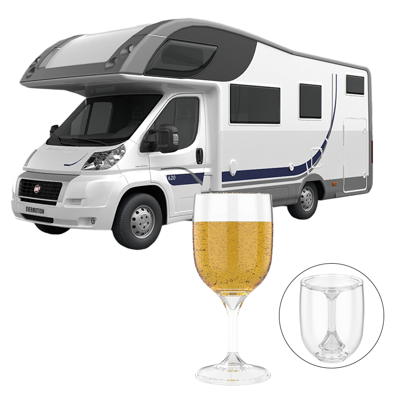 Wine & Beer Quito - Gelas Anggur Portabel RV, Gelas Koktail