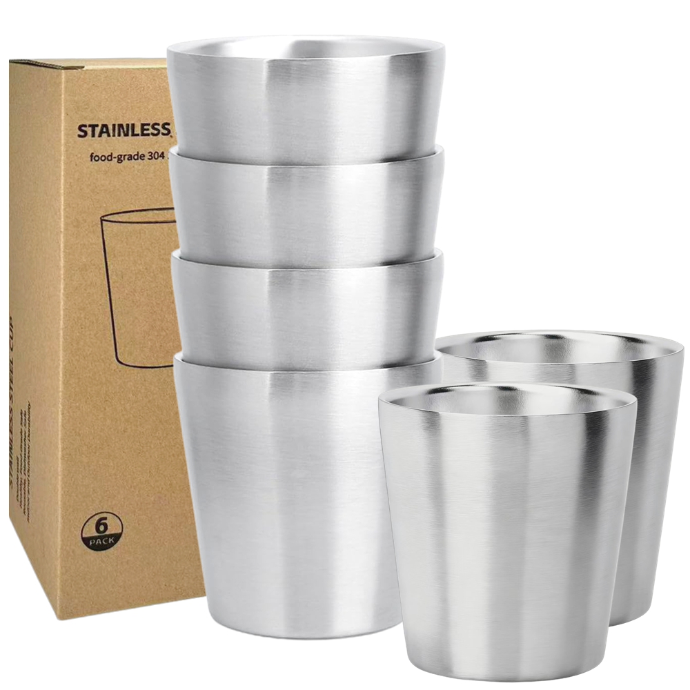 Beer Flight Set - Set 6 Cangkir Kopi Stainless Steel
