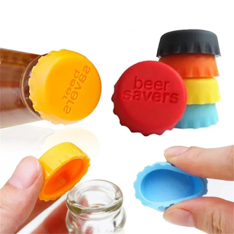 Wine Beer Garden - Tutup botol bir silikon warna permen,