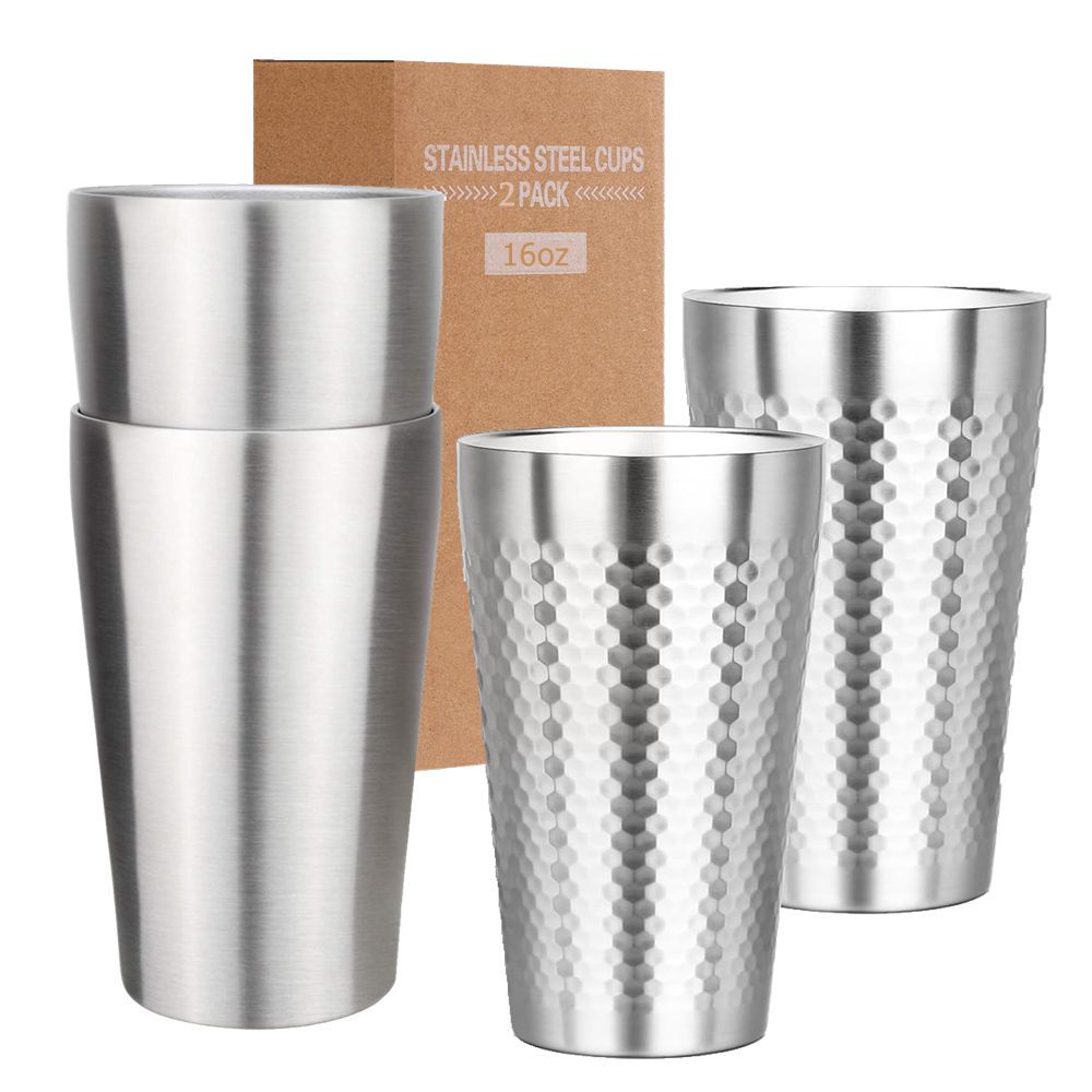 Beer Flight Set - Mug Kopi Set 2 Cangkir Baja