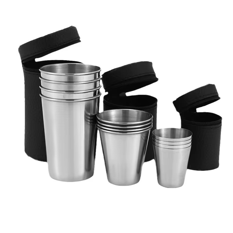 Beer Flight Set - Cangkir Baja Tahan Karat Set Mini
