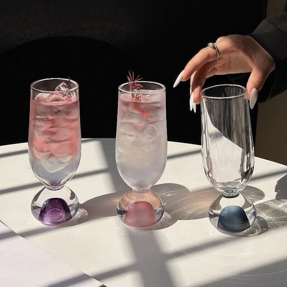 Gelas Kaca Bulat Kreatif denga - Wine Beer Tasting ulasan dan harga