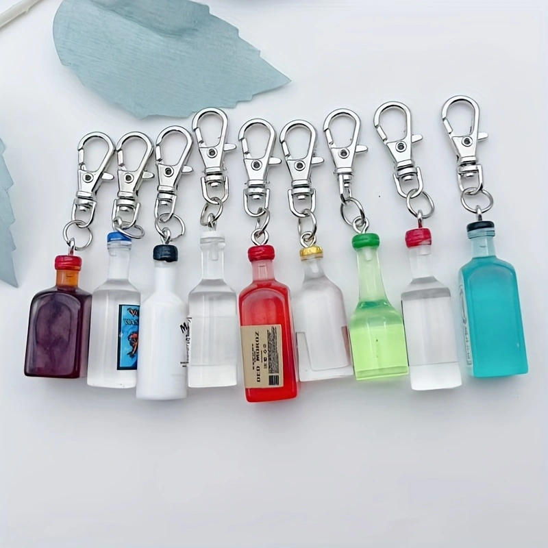 9pcs Gantungan Kunci Botol Bir - Beer & Wine Grab ulasan dan harga