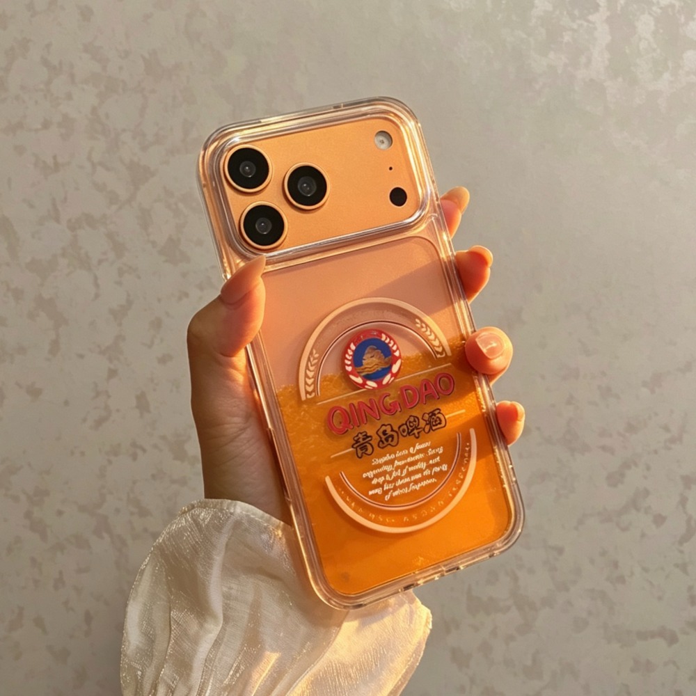 Casing Ponsel Cairan Pasir Ger - Beer & Wine Grab ulasan dan harga