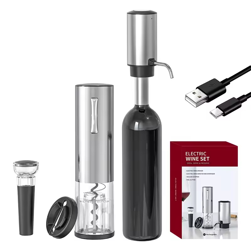 Desain baru 2024 4-in-1 Set pe - Bottle Stopper Set ulasan dan harga