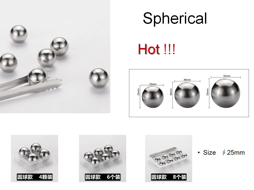 6 Pcs/Lot Sphere Whiskey Stone - Wine Beer Tasting ulasan dan harga