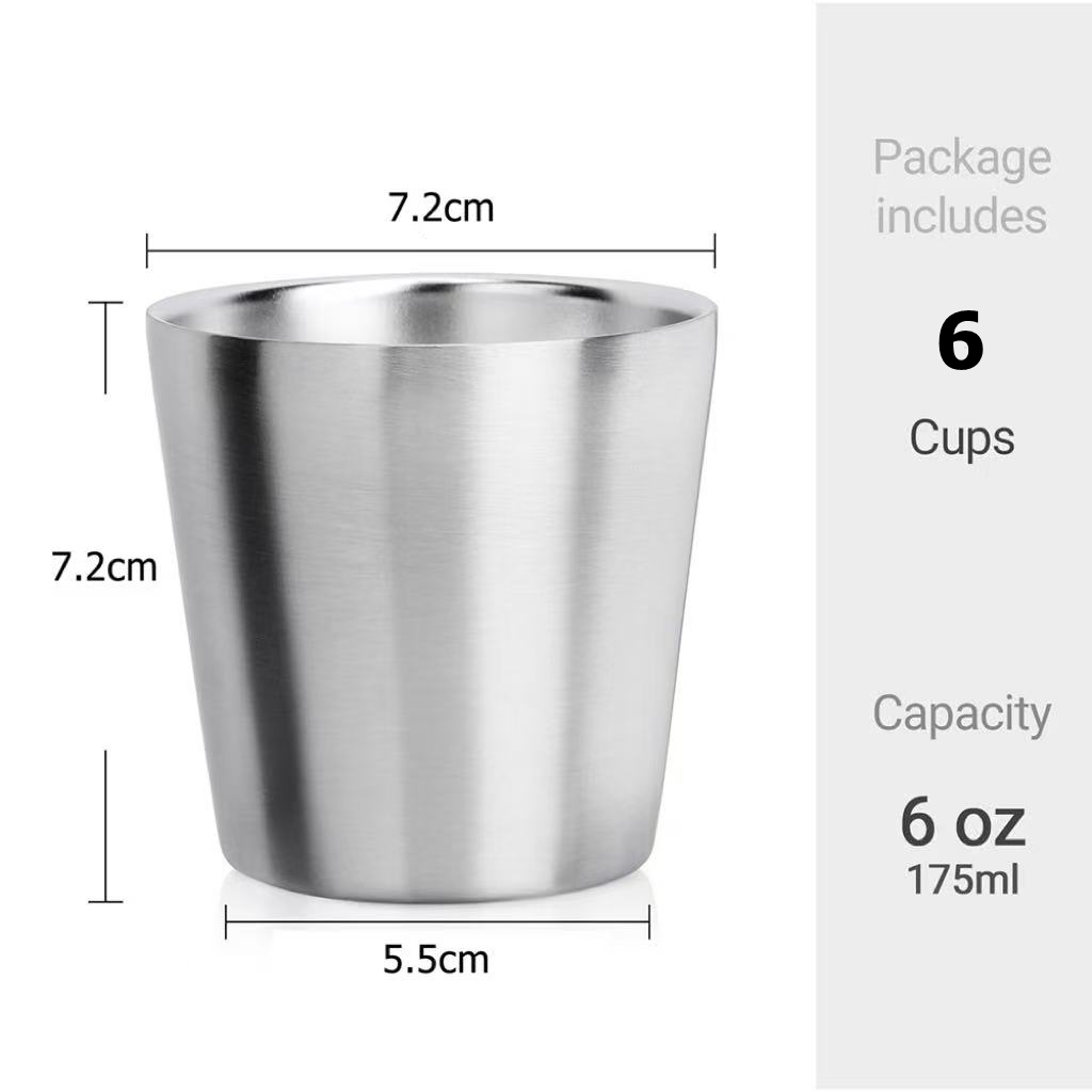 Set 6 Cangkir Kopi Stainless S - Beer Flight Set ulasan dan harga