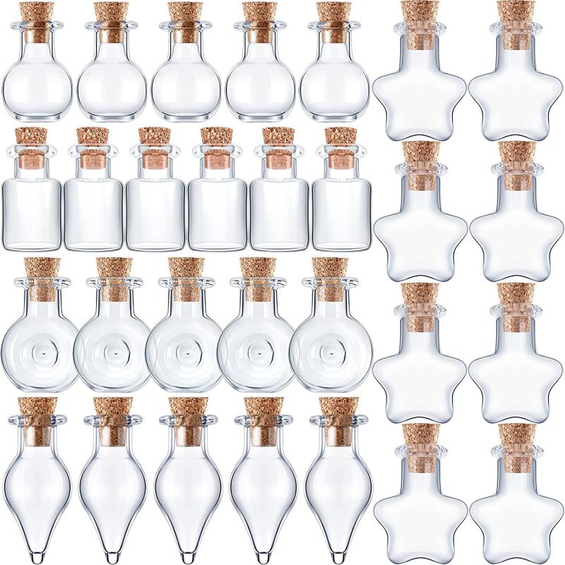 10 Buah Botol Kaca Kecil denga - Bottle Stopper Set ulasan dan harga