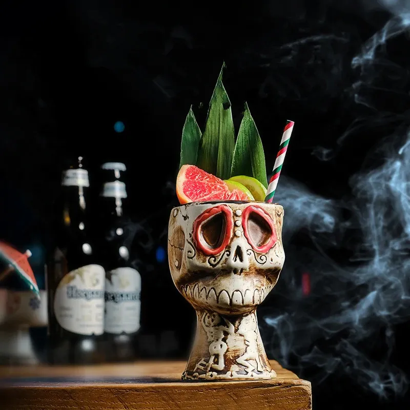 Gelas Koktail Tengkorak Hallow - Wine Mix With Beer ulasan dan harga