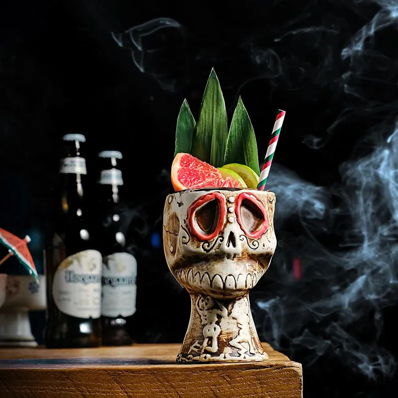 Gelas Koktail Tengkorak Hallow - Wine Mix With Beer ulasan dan harga