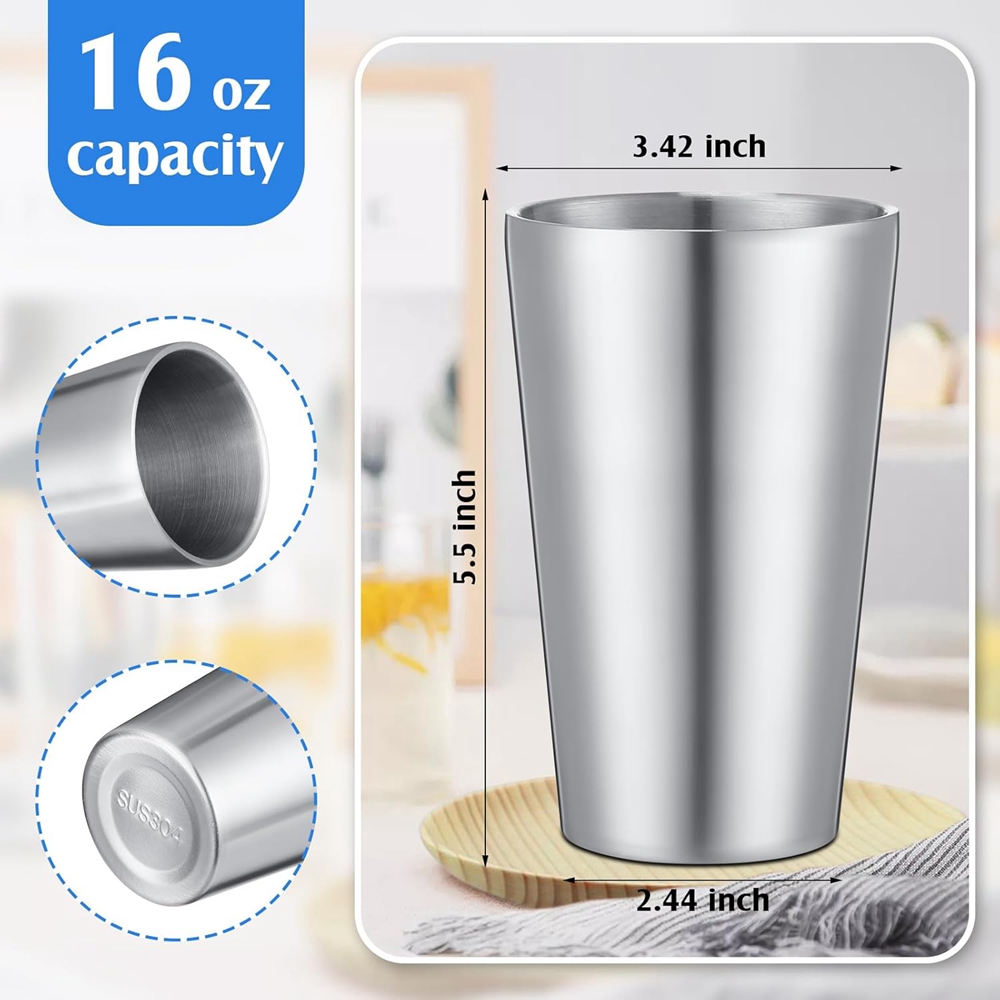 Mug Kopi Set 2 Cangkir Baja Ta - Beer Flight Set ulasan dan harga