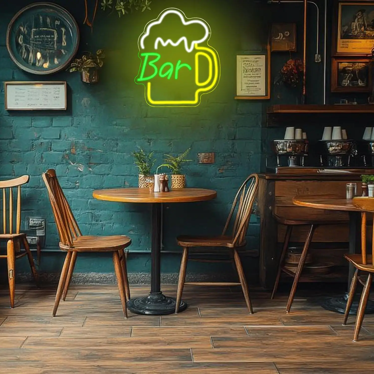 Lampu LED Neon Sign Bar Bir US - Beer & Wine Grab ulasan dan harga