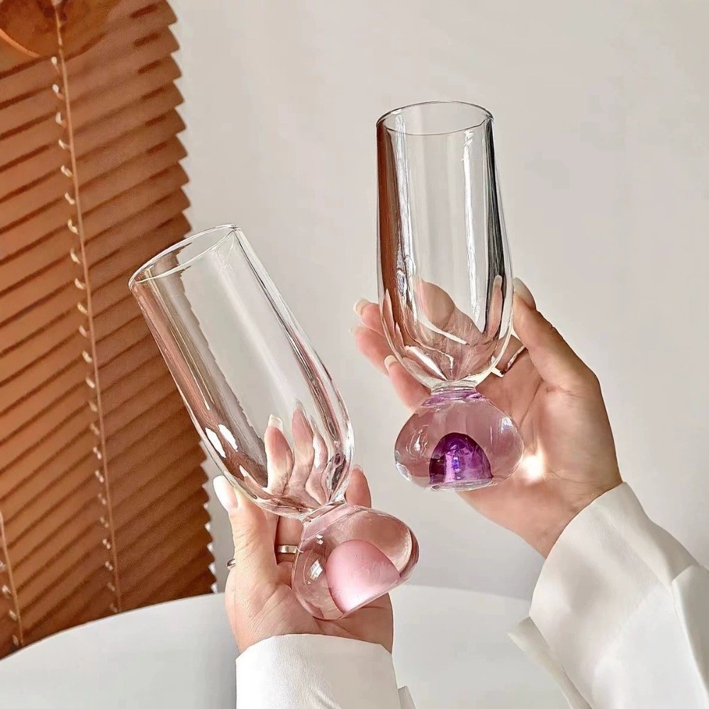 Gelas Kaca Kreatif Berbentuk B - Wine Beer Tasting ulasan dan harga