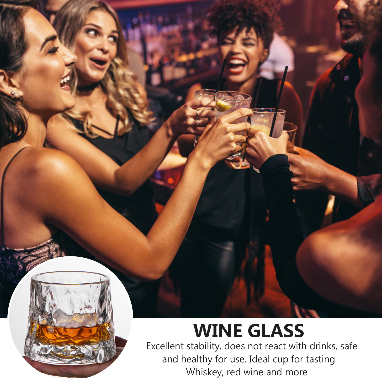 1 Buah Gelas Anggur Berpola Pa - Wine Beer Tasting ulasan dan harga