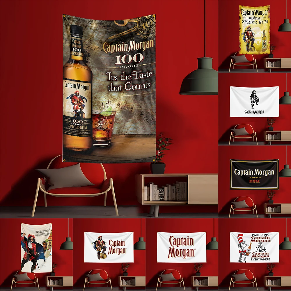 90X150CM C-Captain Morgans Ben - Wine Beer Garden ulasan dan harga