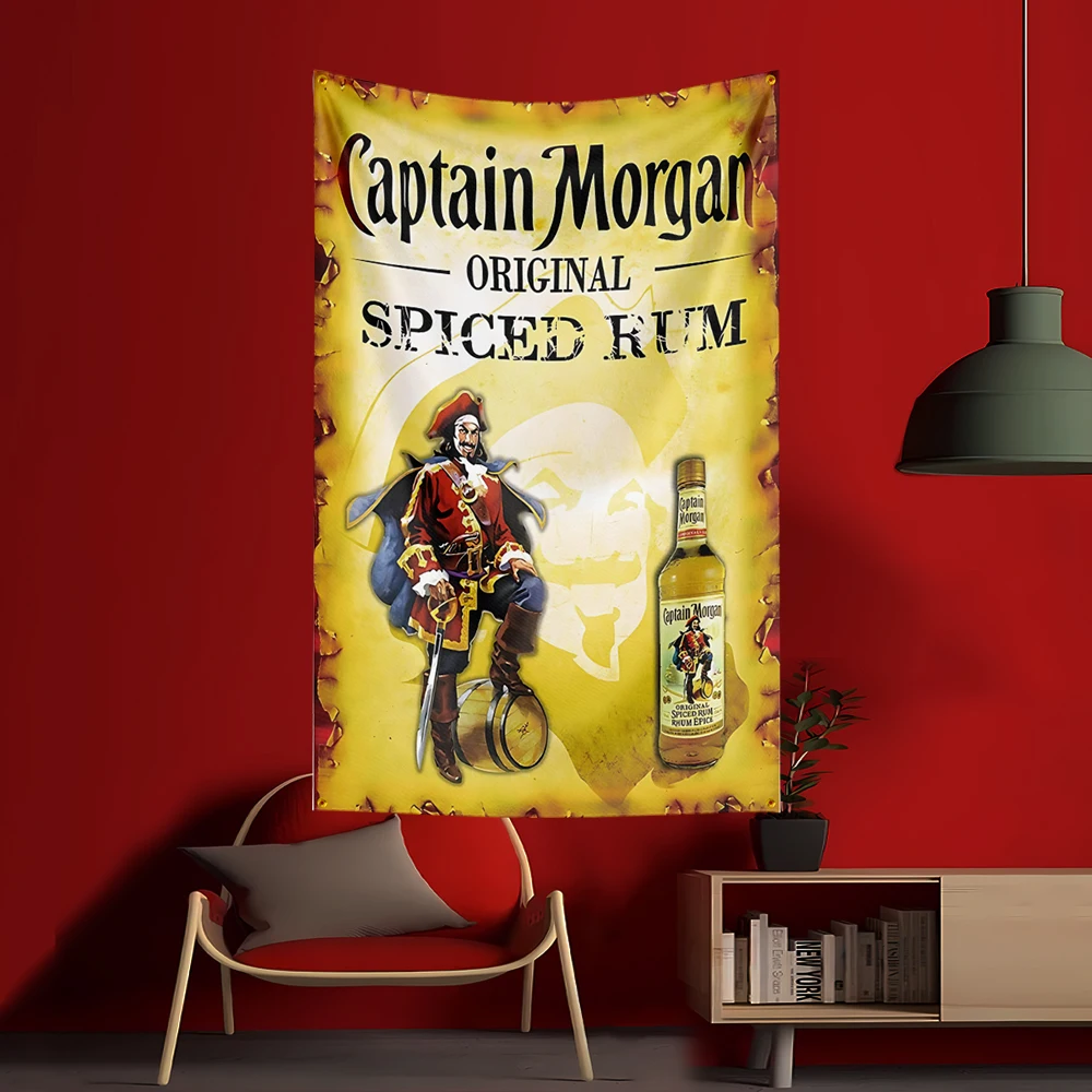 90X150CM C-Captain Morgans Ben - Wine Beer Garden ulasan dan harga